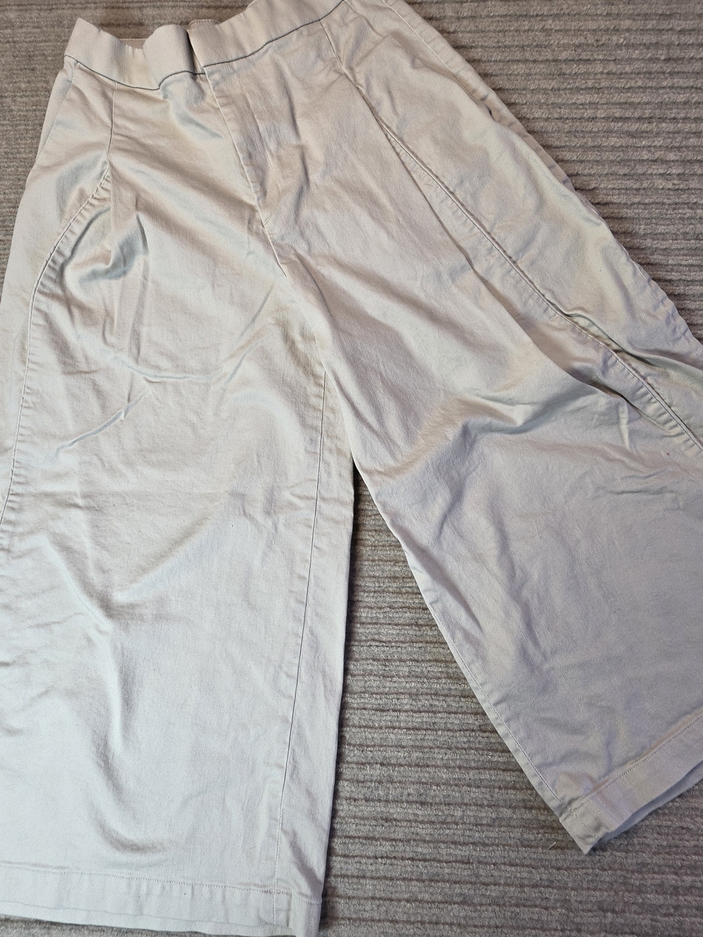 Uniqlo Unisex Cotton Japanesse Culottes Tan Women's S 25"waist
